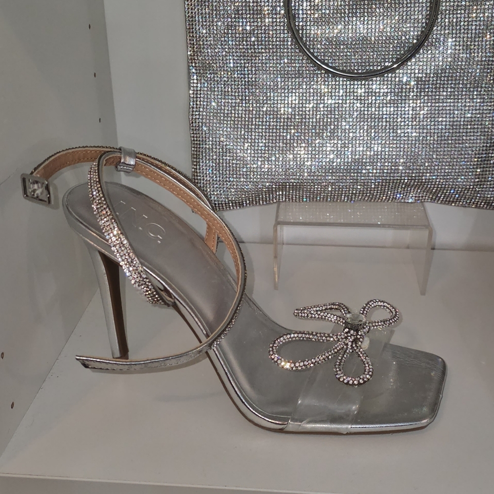 INC Rhinestone and PVC Sandal - Picture 5 of 12